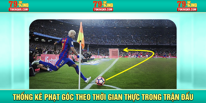Thống kê phạt góc theo thời gian thực trong trận đấu