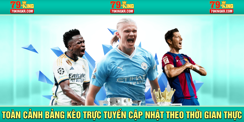 Toàn cảnh bảng kèo trực tuyến cập nhật theo thời gian thực